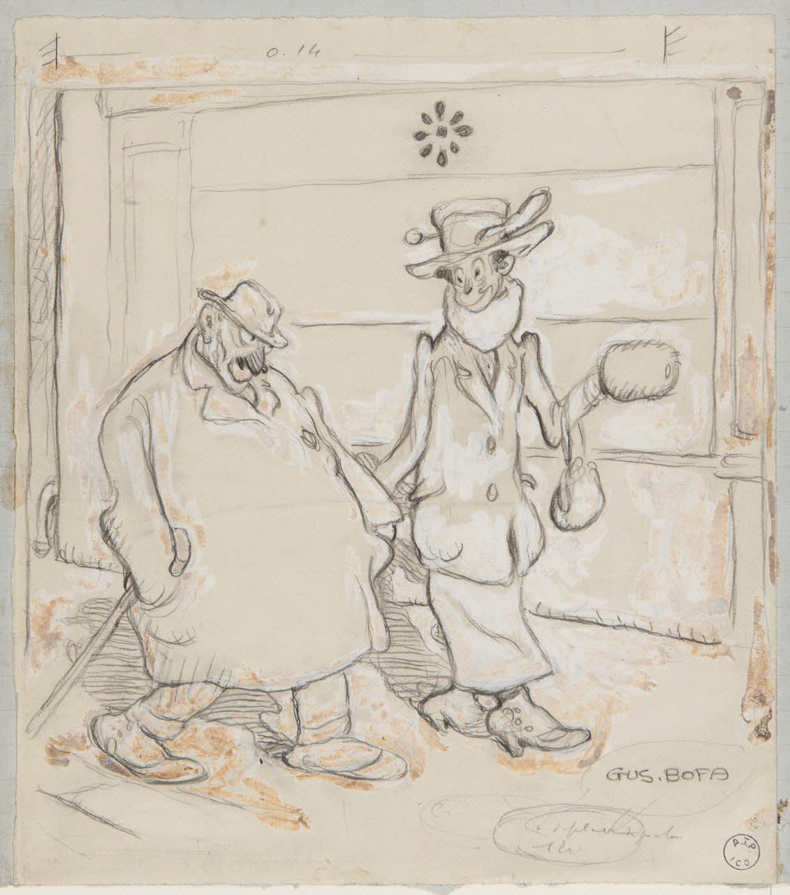 Blanchot Gustave, Bofa Gus illustration de presse La tentatrice 1917-1918 1999.26.5 Photo