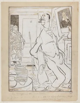 Blanchot Gustave, Bofa Gus illustration de presse la moyenne de huit heures 1919 1999.26.6 Photo