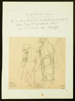 Blanchot Gustave, Bofa Gus illustration de presse l'asthmatique 1938-1940 1999.26.8 Photo