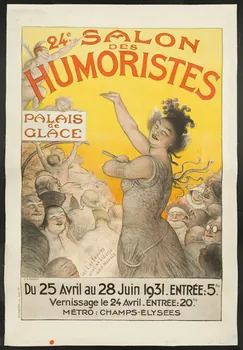 Charles Lucien Léandre affiche 24e. SALON  DES  HUMORISTES  PALAIS  de  GLACE Ile-de-France, France 1931 1999.27.1 Photo