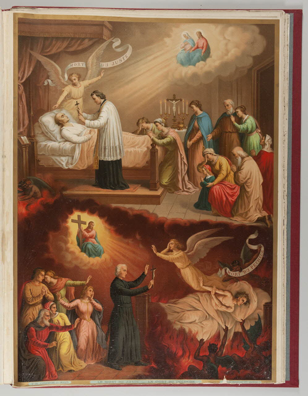 Henry Petit album LA MORT DU JUSTE _ LA MORT DU PECHEUR Paris 1895-1905 1999.30.1.23 Photo