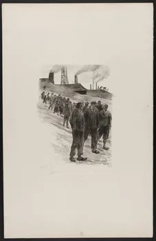 Maximilien Luce estampe La sortie de la mine 1891-1901 1999.51.3 Photo