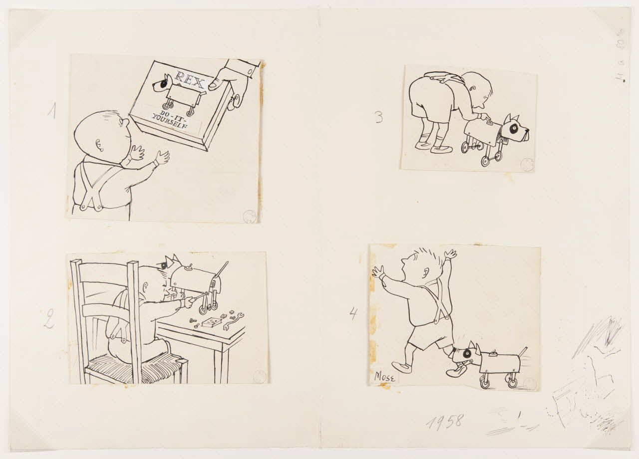 Moïse Auguste Depond illustration de presse Robot jouet 1958 1999.58.1 Photo