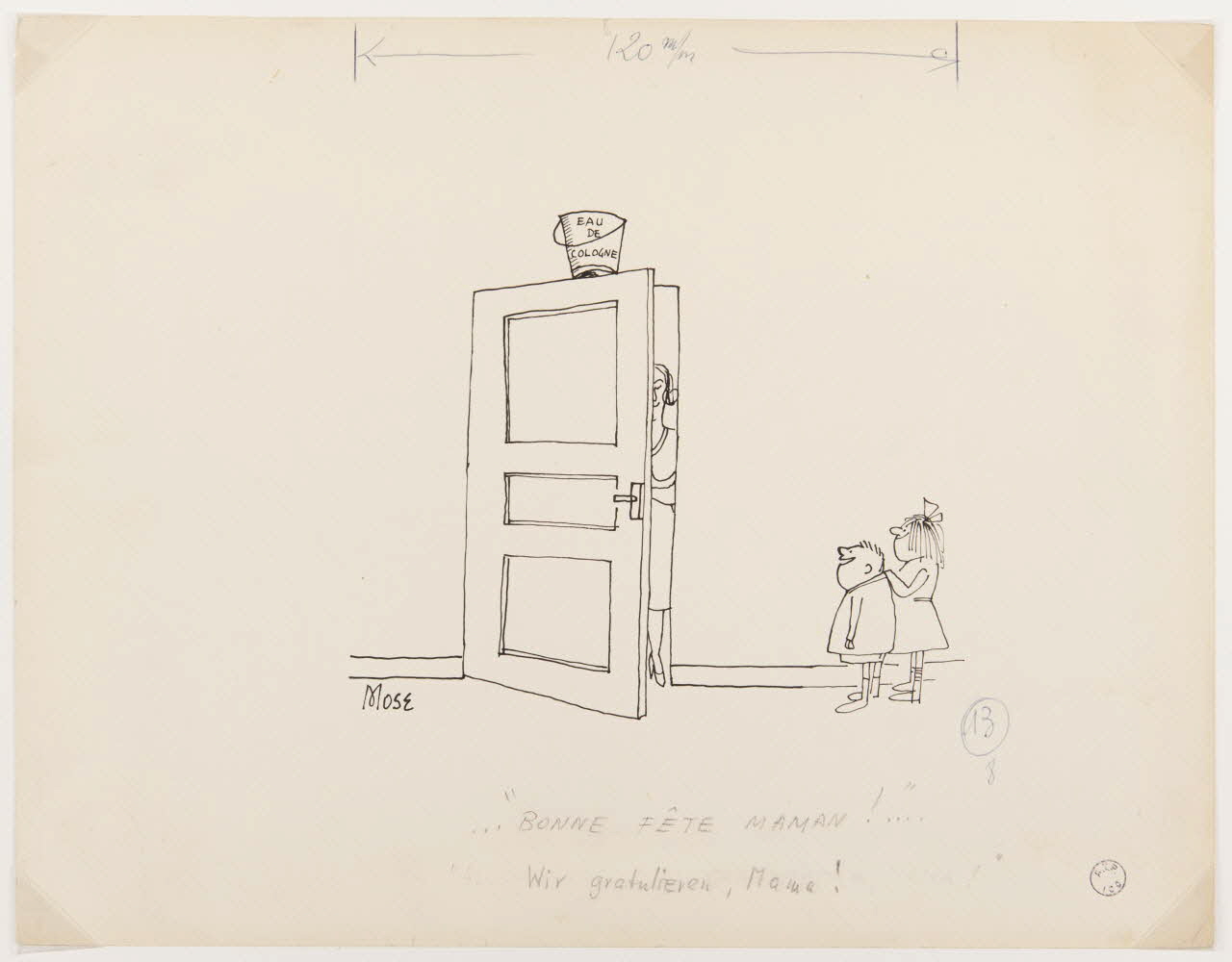 Moïse Auguste Depond illustration de presse "BONNE FÊTE MAMAN !"  Wir gratulieren, Mama ! 1950-1960 1999.58.3 Photo