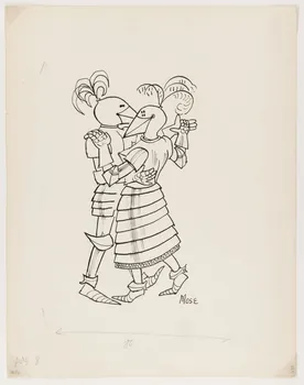 Moïse Auguste Depond illustration de presse La valse 1950-1960 1999.58.4 Photo
