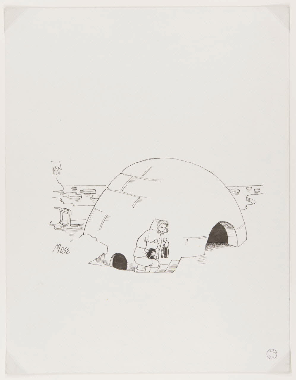 Moïse Auguste Depond illustration de presse L'igloo 1950-1960 1999.58.5 Photo