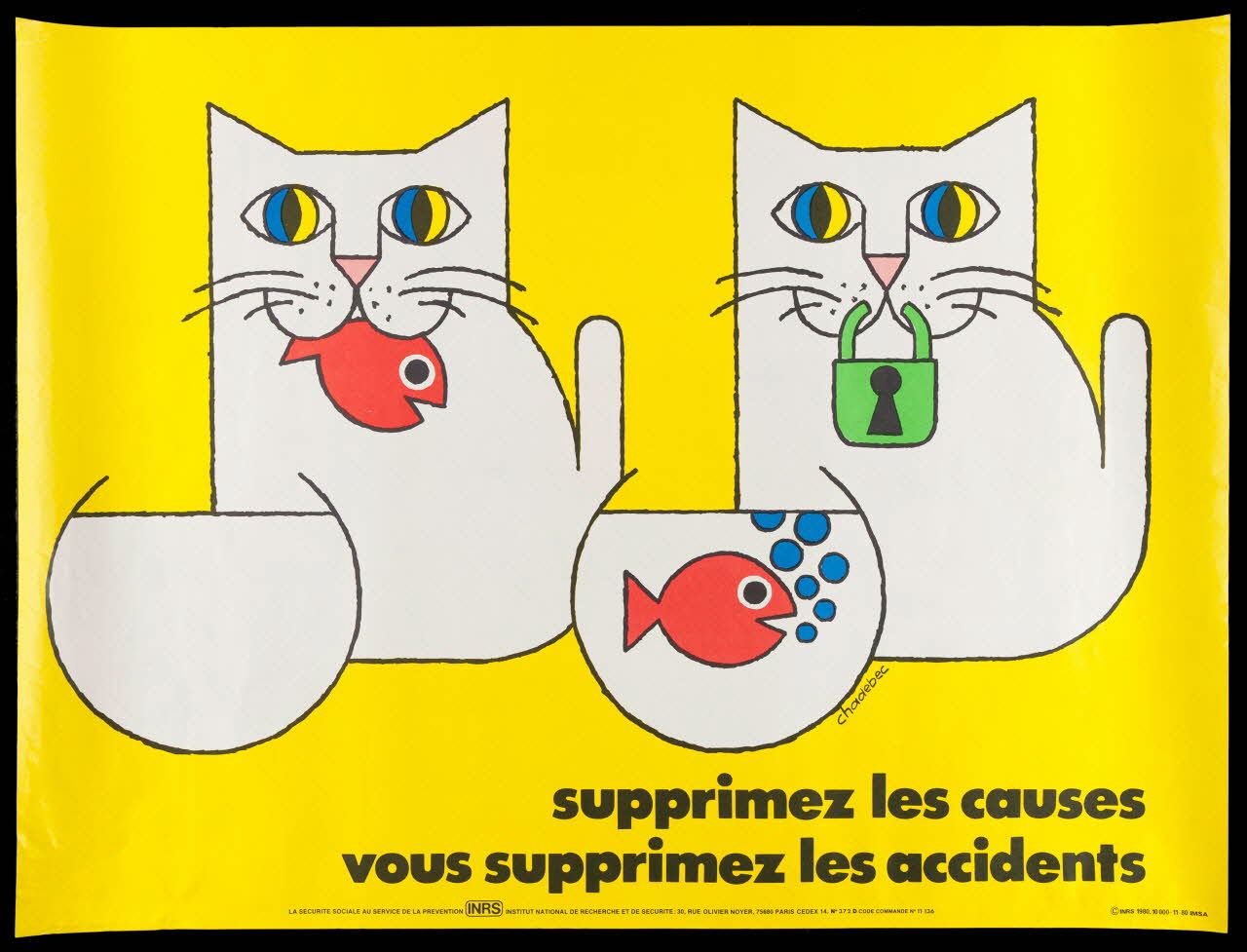 estampe supprimez les causes  vous supprimez les accidents 1999.82.155 Photo