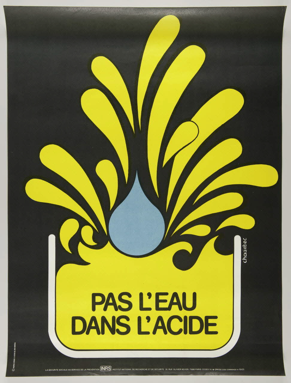 estampe PAS L'EAU  DANS L'ACIDE 1999.82.159 Photo