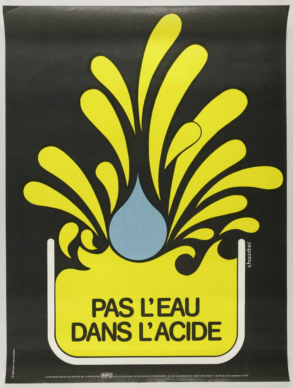 estampe PAS L'EAU  DANS L'ACIDE 1999.82.166 Photo