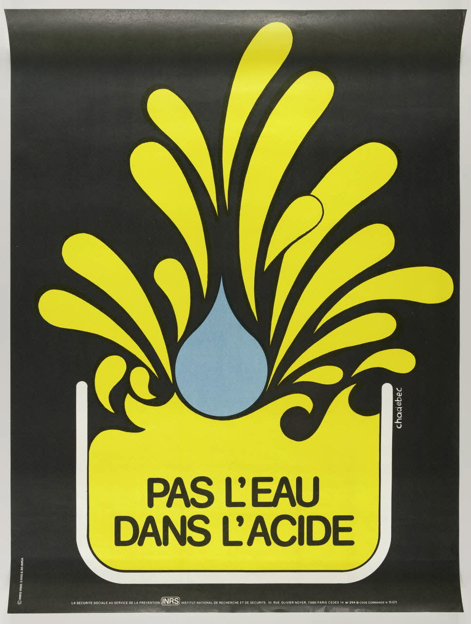 estampe PAS L'EAU  DANS L'ACIDE 1999.82.167 Photo