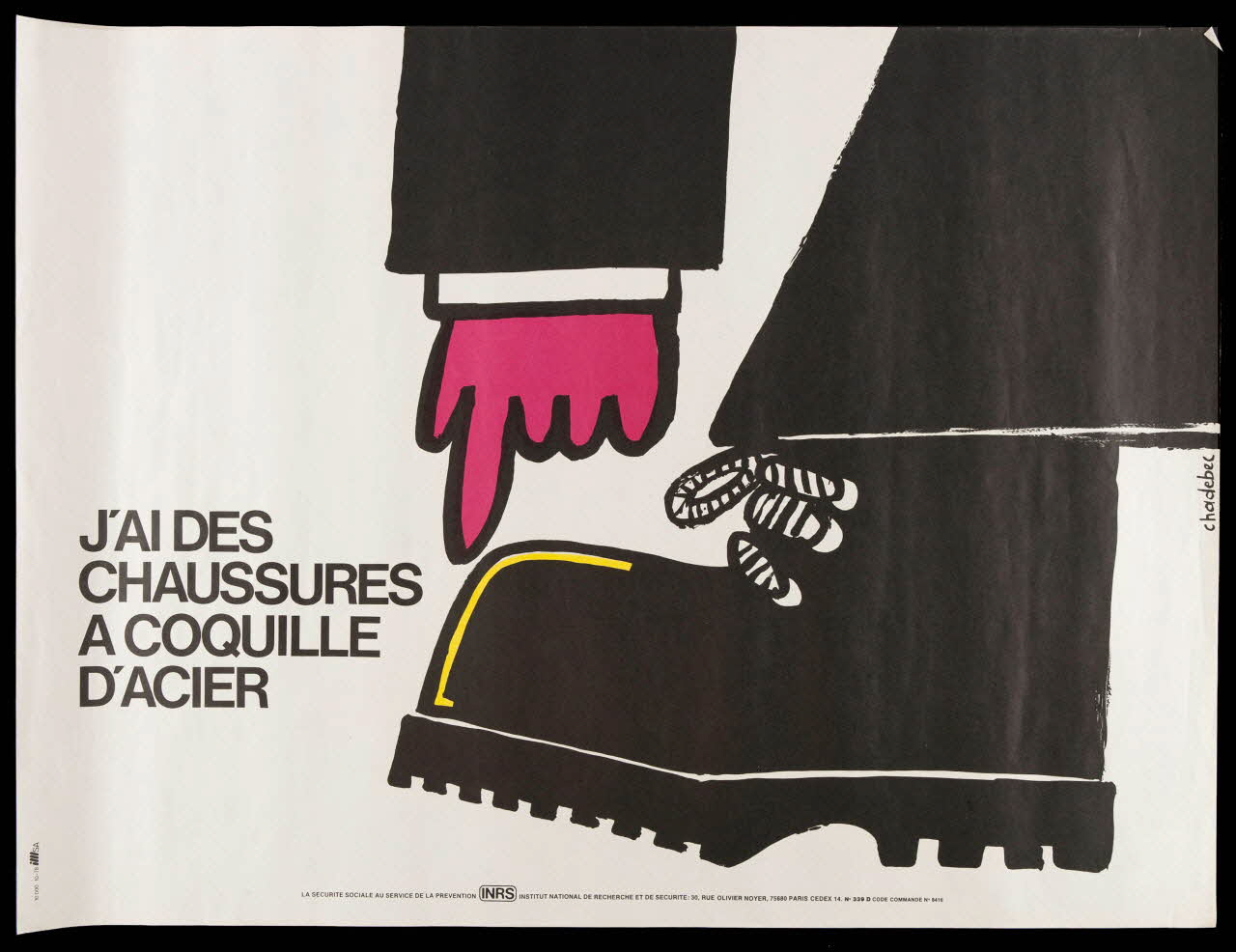 estampe J'AI DES  CHAUSSURES  A COQUILLE  D'ACIER 1999.82.169 Photo