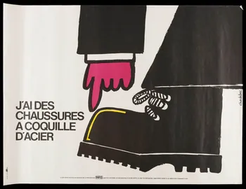 estampe J'AI DES  CHAUSSURES  A COQUILLE  D'ACIER 1999.82.169 Photo