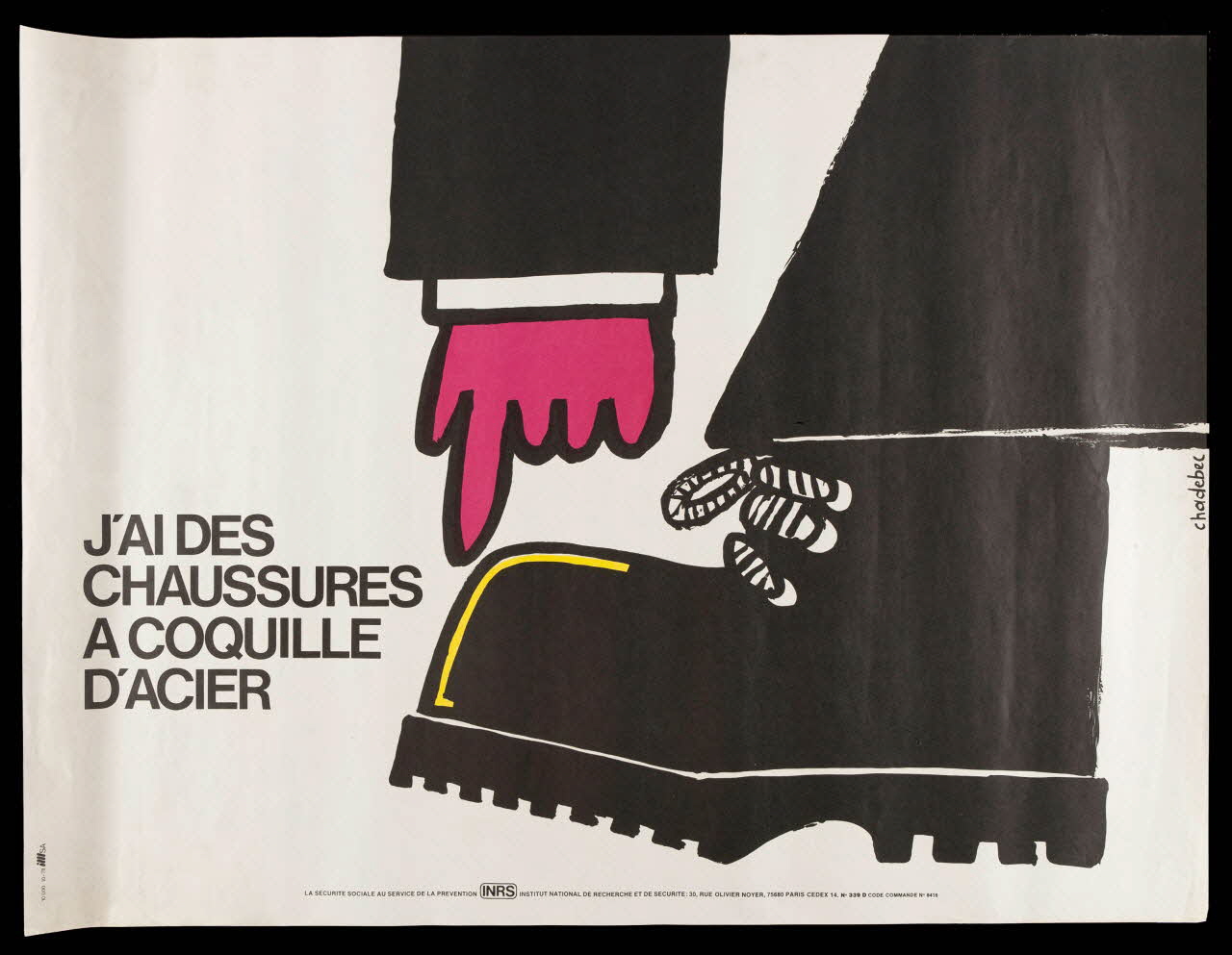 estampe J'AI DES  CHAUSSURES  A COQUILLE  D'ACIER 1999.82.174 Photo