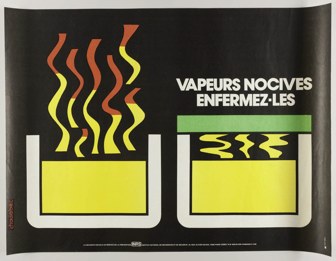 estampe VAPEURS NOCIVES  ENFERMEZ-LES 1999.82.177 Photo