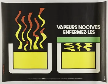 estampe VAPEURS NOCIVES  ENFERMEZ-LES 1999.82.177  Photo