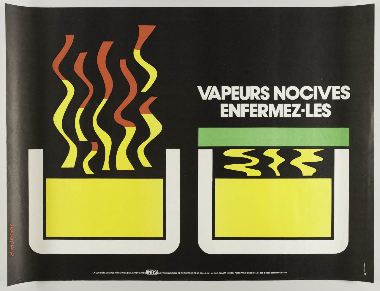 estampe VAPEURS NOCIVES  ENFERMEZ-LES 1999.82.179 Photo