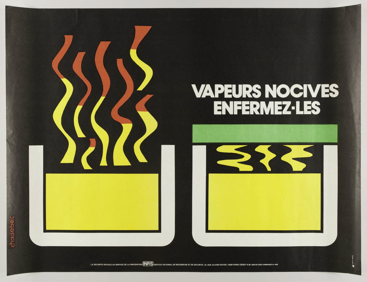 estampe VAPEURS NOCIVES  ENFERMEZ-LES 1999.82.180 Photo