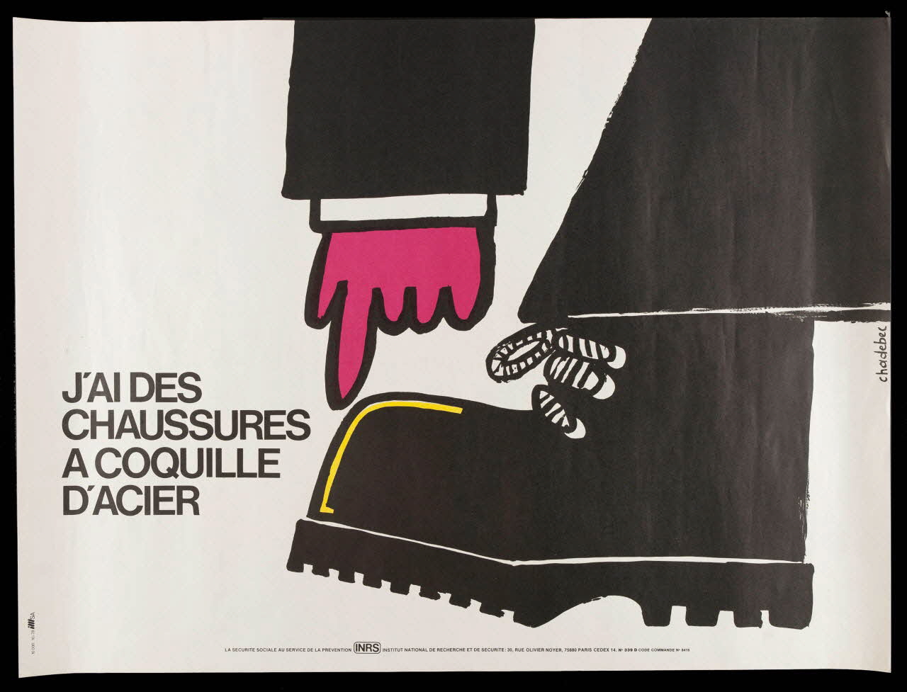 estampe J'AI DES  CHAUSSURES  A COQUILLE  D'ACIER 1999.82.181 Photo