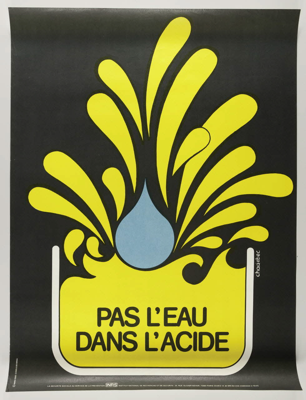 estampe PAS L'EAU  DANS L'ACIDE 1999.82.187 Photo