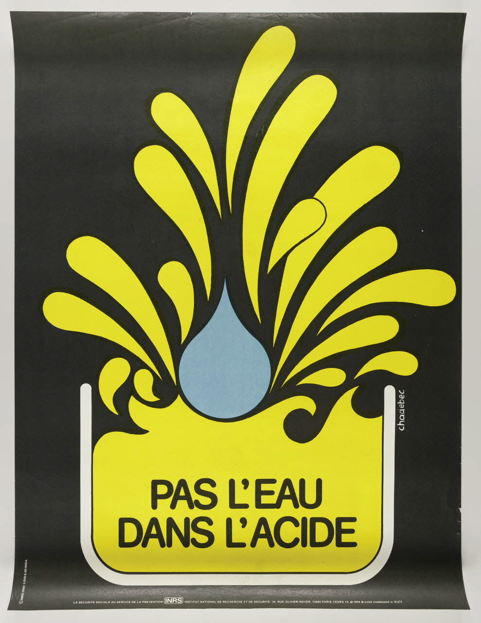 estampe PAS L'EAU  DANS L'ACIDE 1999.82.188 Photo
