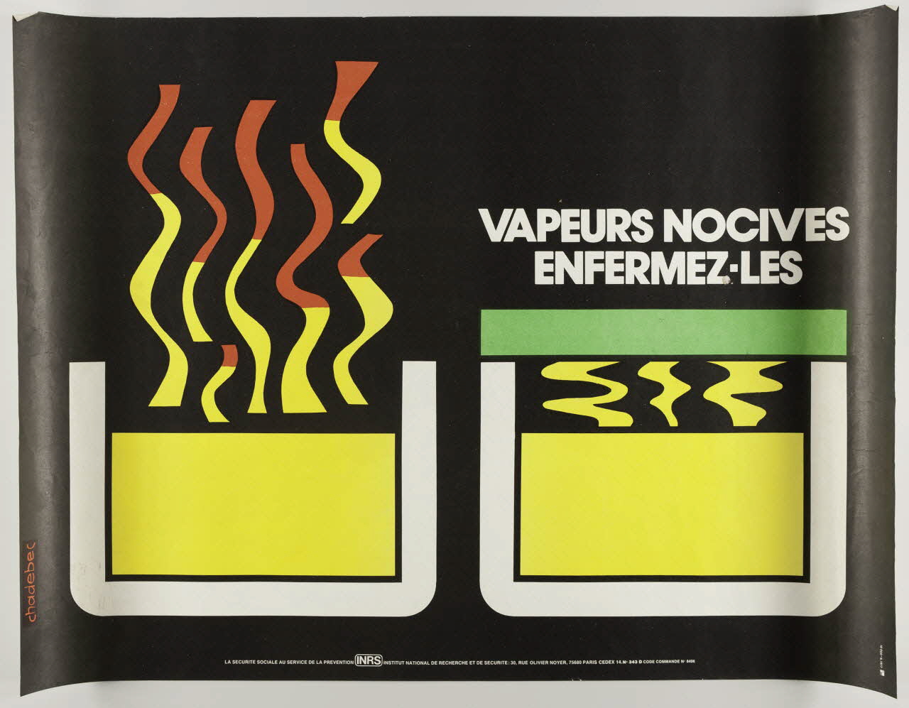 estampe VAPEURS NOCIVES  ENFERMEZ-LES 1999.82.192 Photo