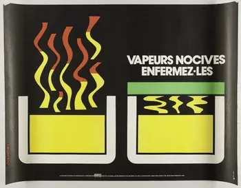 estampe VAPEURS NOCIVES  ENFERMEZ-LES 1999.82.192 Photo