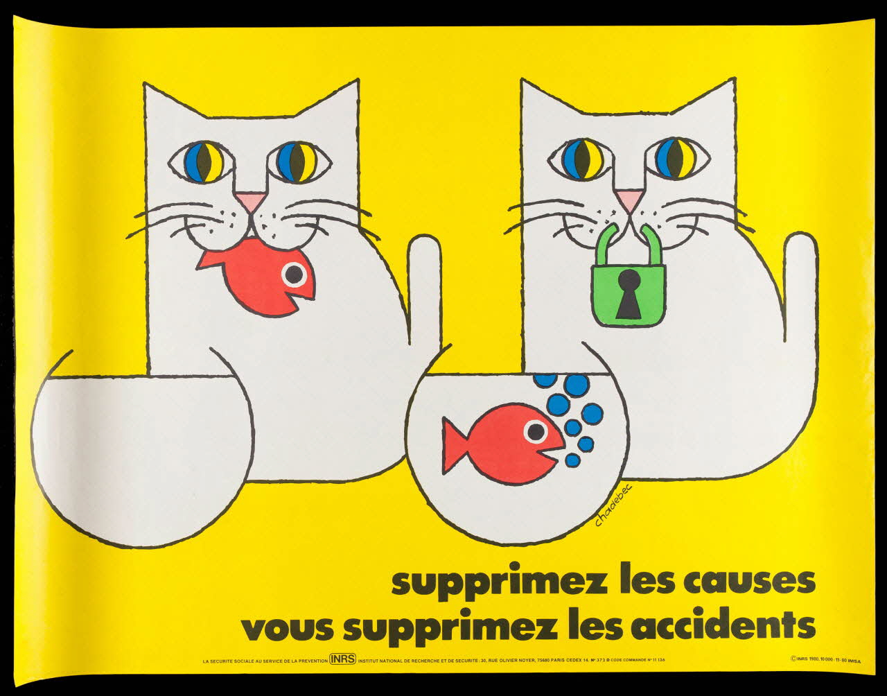 estampe supprimez les causes  vous supprimez les accidents 1999.82.193 Photo