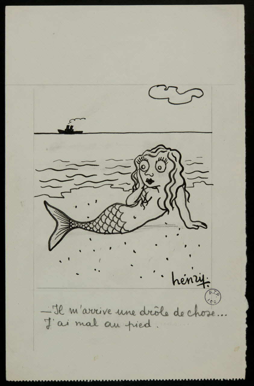 Maurice Henry illustration de presse Il m'arrive une drôle de chose... J'ai mal au pied 1935 2000.33.1 Photo
