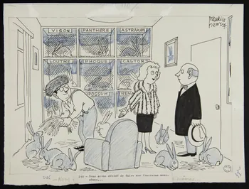 Maurice Henry illustration de presse Nous avons décidé de faire nos fourrures nous-  mêmes... 1967 2000.33.14 Photo