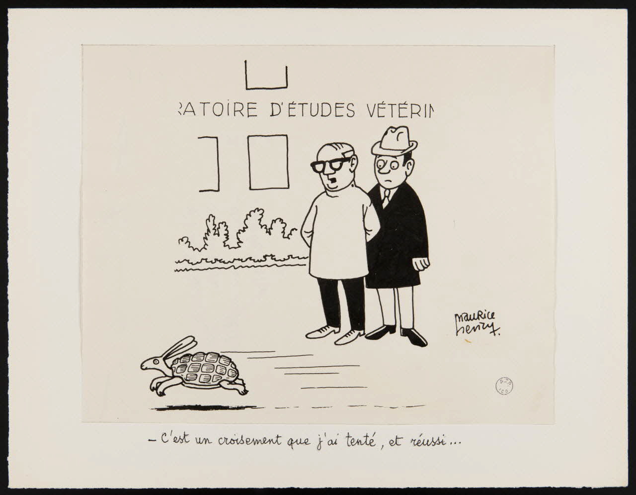 Maurice Henry illustration de presse - C'est un croisement que j'ai tenté, et réussi... 1970 2000.33.18 Photo