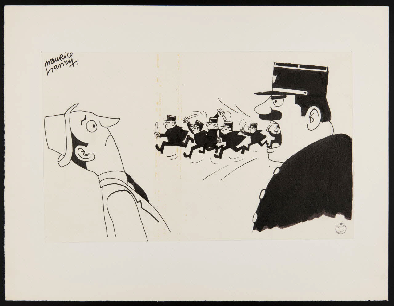 Maurice Henry illustration de presse La verbalisation policière 1965-1975 2000.33.21 Photo