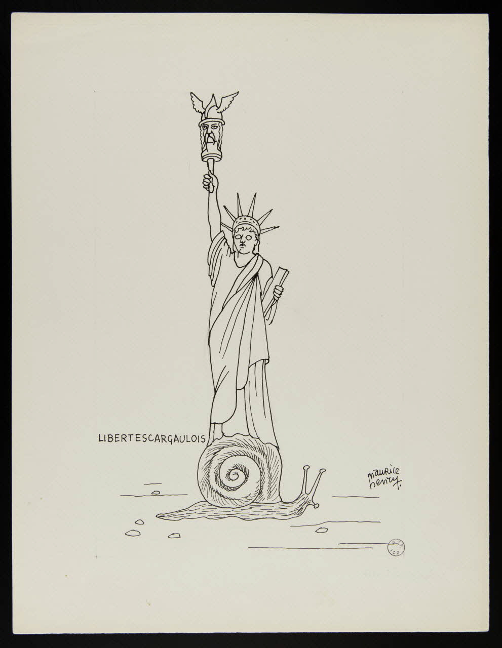 Maurice Henry illustration de presse LIBERTESCARGAULOIS 1950-1970 2000.33.25 Photo