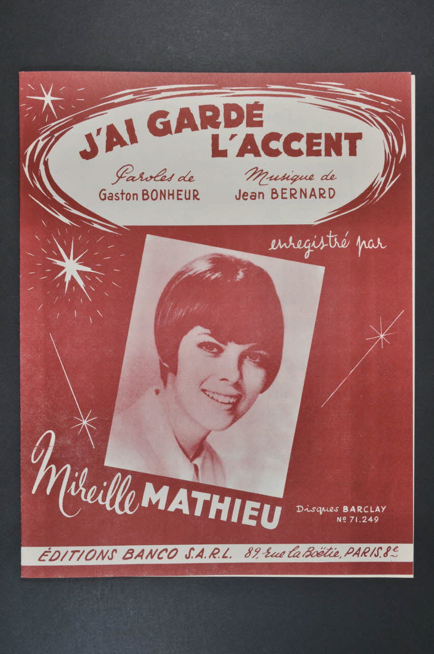 chanson petit format 1969.88.1406 Photo Mucem