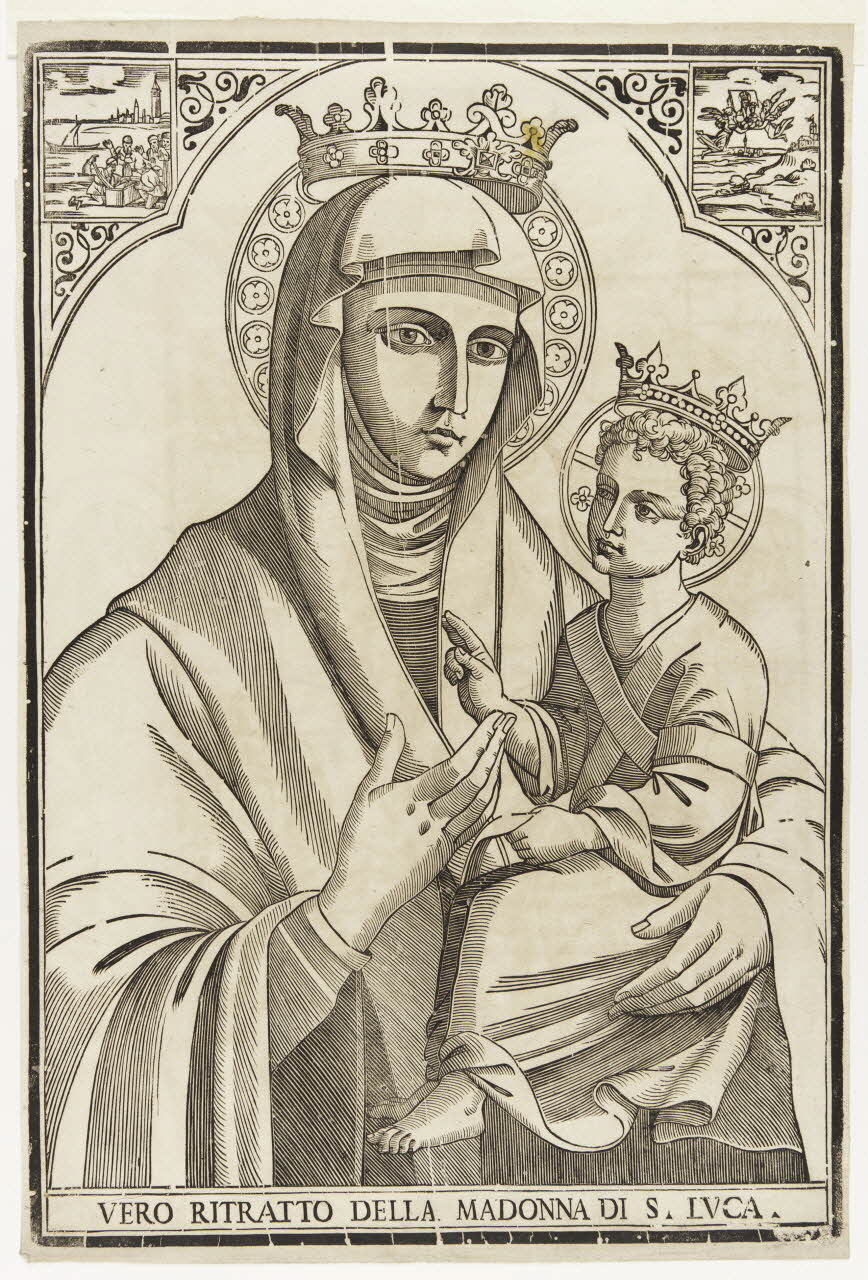 imagerie ancienne VERO RITRATTO DELLA MADONNA DI S. LUCA 2000.46.13 Photo