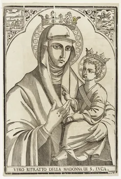 imagerie ancienne VERO RITRATTO DELLA MADONNA DI S. LUCA 2000.46.13 Photo