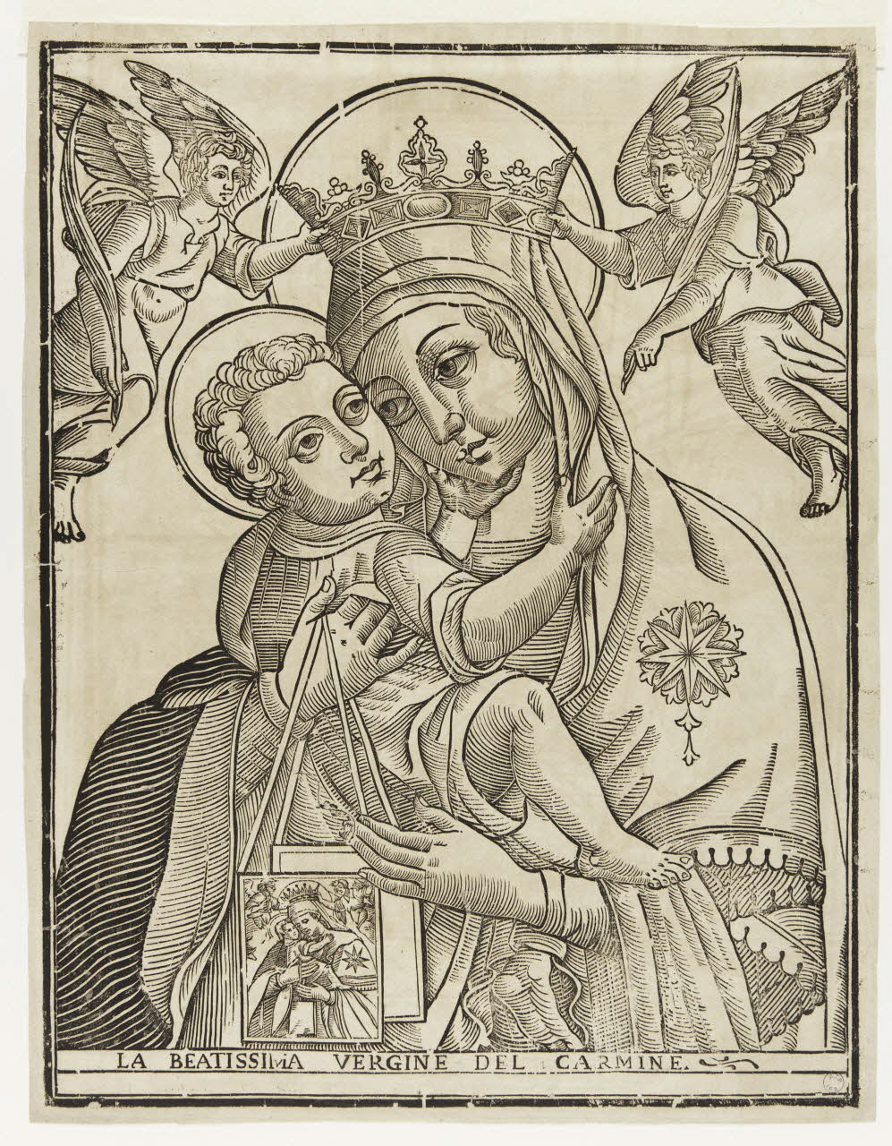 imagerie ancienne LA BEATISSIMA VERGINE DEL CARMINE 2000.46.7 Photo