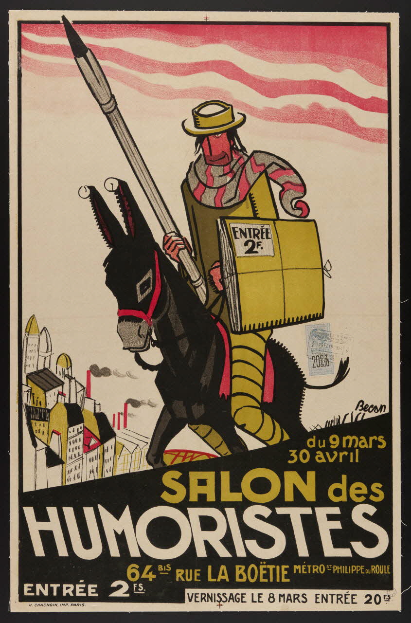 Becan affiche SALON des  HUMORISTES 1924 2000.7.2 Photo