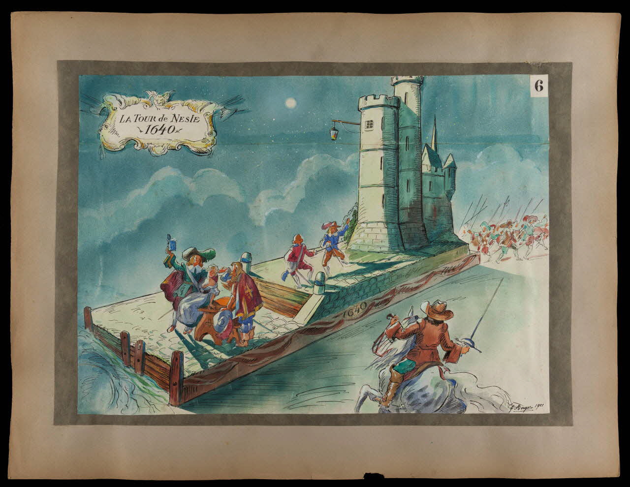 dessin 6  LA TOUR de NESLE  1640 2001.21.103 Photo