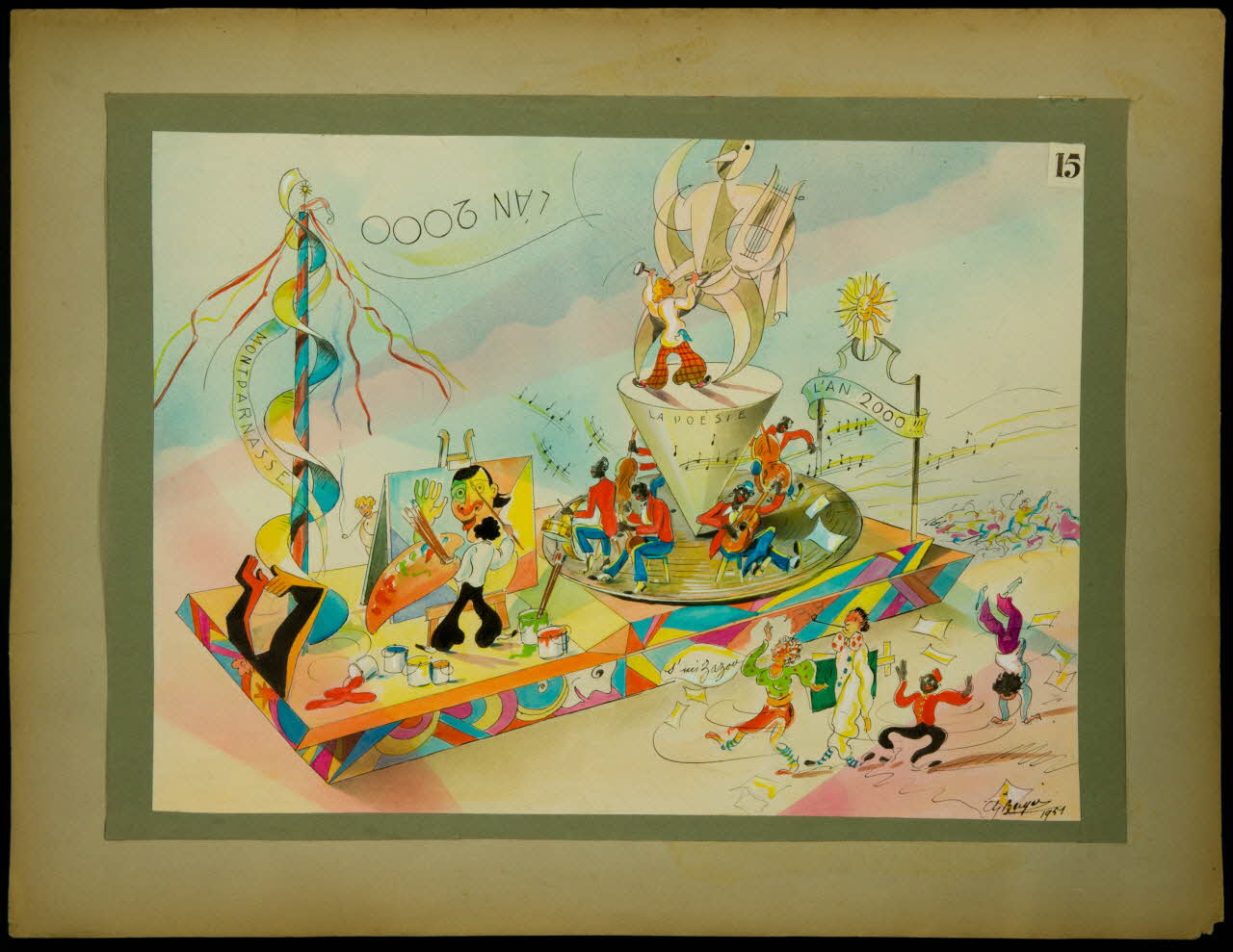 Georges Berger dessin 15  L'AN 2000 1951 2001.21.116 Photo