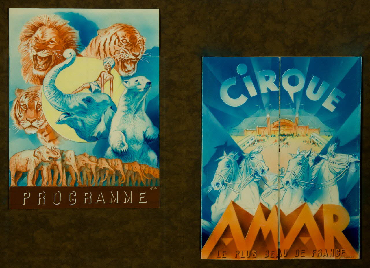 dessin Programmes du Cirque Amar 2001.21.118 Photo