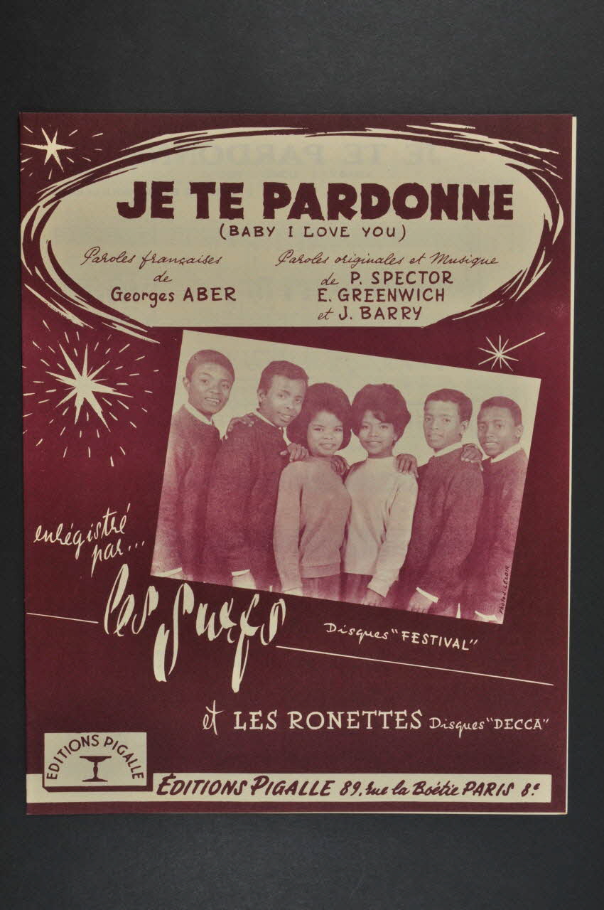 partition de musique Je te pardonne 1969.88.1407 Photo Mucem