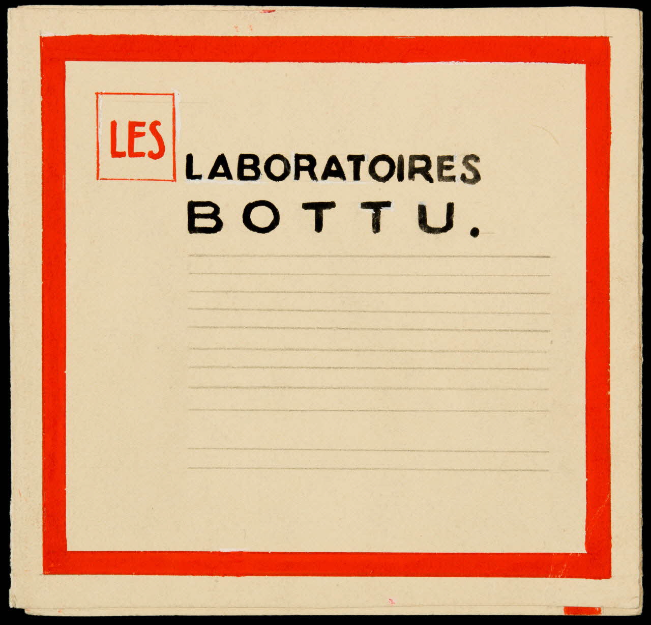 dessin LES LABORATOIRES  BOTTU. 2001.21.32 Photo