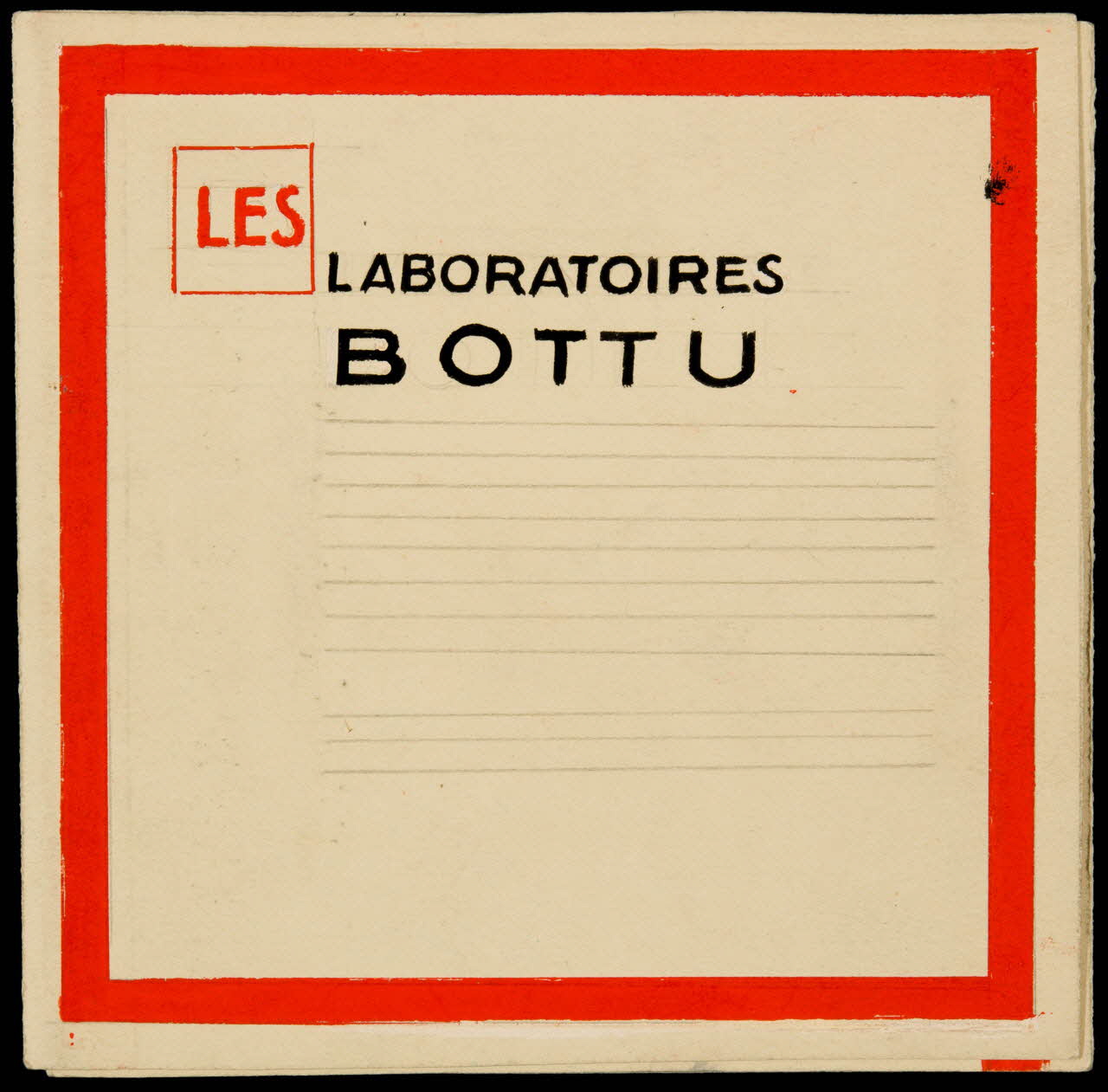 dessin LES LABORATOIRES BOTTU 2001.21.33 Photo