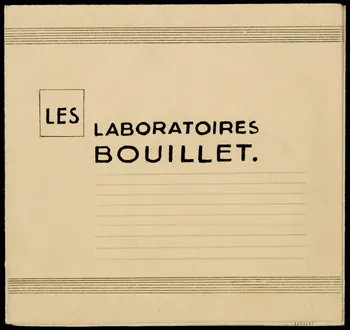 dessin LES LABORATOIRES  BOUILLET. 2001.21.34  Photo