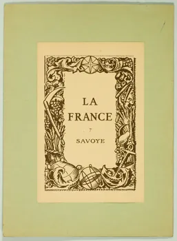 dessin LA  FRANCE  7  SAVOYE 2001.21.62  Photo