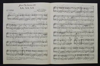 Manuel Calva, De La ; Ramon Arcusa ; Pierre Delanoë ; Massiel ; Juan Manuel Serrat ; Tremplin, Editions; chanson petit format 1968 1969.88.1409 Photo Mucem