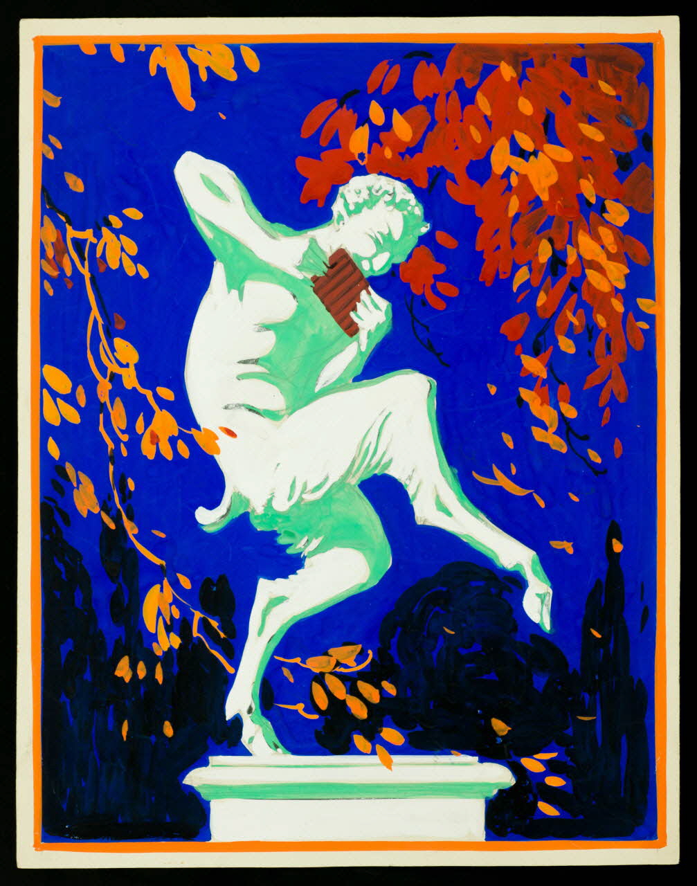 dessin Statue de Pan jouant de la flûte 2001.21.90.12 Photo