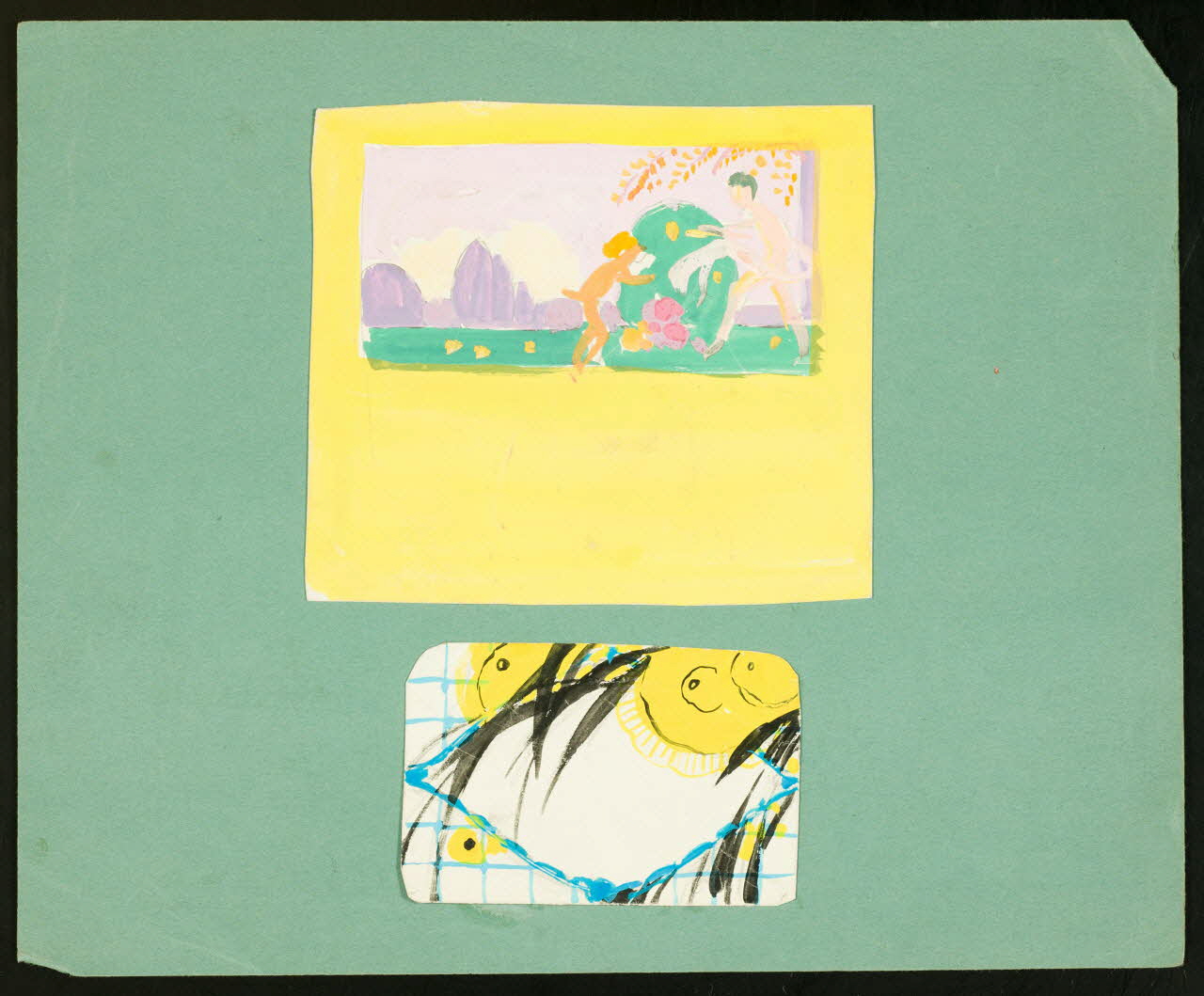 dessin Personnages dans un parc 2001.21.90.4 Photo