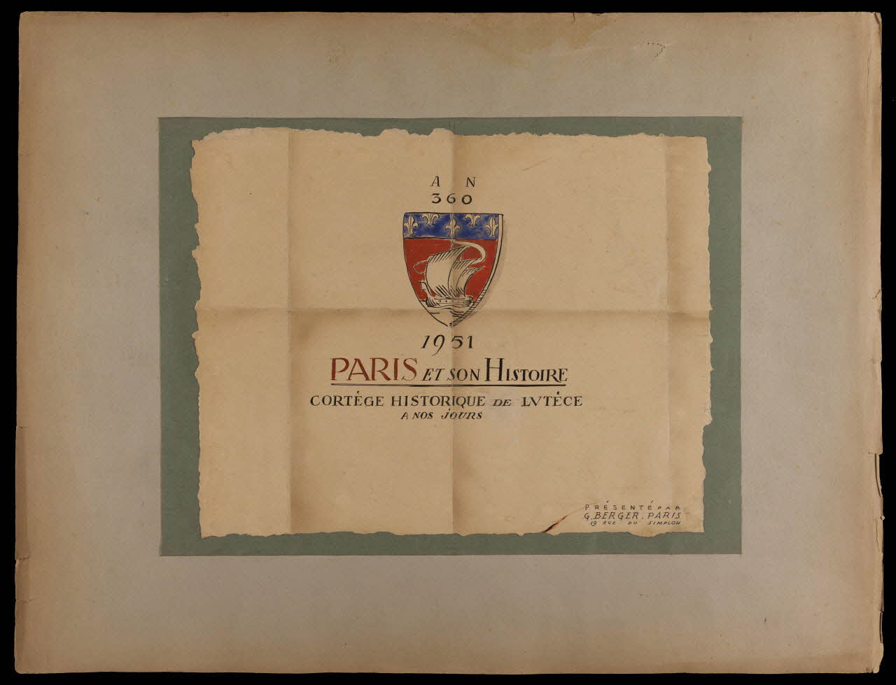 dessin PARIS ET SON HISTOIRE  CORTÈGE HISTORIQUE DE LUTÈCE  A NOS JOURS. 2001.21.93 Photo