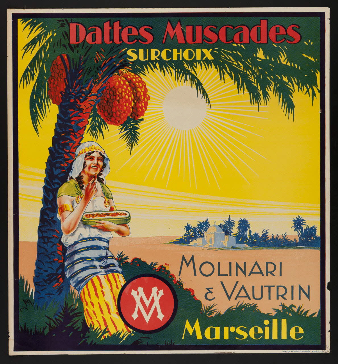 affiche Dattes Muscades  SURCHOIX 2001.4.12 Photo